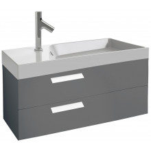 Тумба с раковиной Jacob Delafon Rythmik EB1304-N14/EXN112-00 100 серый антрацит