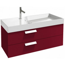 Тумба с раковиной Jacob Delafon Rythmik EB1304-R3/EXN112-00 100 малиновый лак