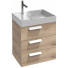 Тумба с раковиной Jacob Delafon Rythmik EB1307-E10/EXQ112-Z-00 60 квебекский дуб
