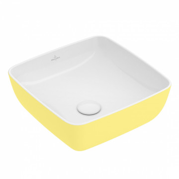 Раковина VILLEROY & BOCH ARTIS 417841BCT3 41Х41 СМ, MACAROON жёлтый