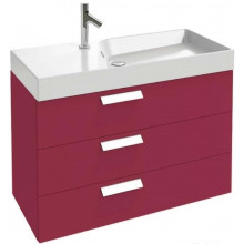 Тумба с раковиной Jacob Delafon Rythmik EB1309-R3/EXO112-00 80 малиновый лак