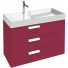 Тумба с раковиной Jacob Delafon Rythmik EB1309-R3/EXO112-00 80 малиновый лак
