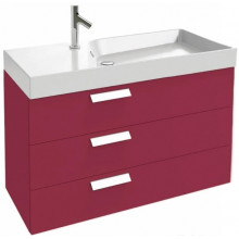 Тумба с раковиной Jacob Delafon Rythmik EB1310-R3/EXN112-00 100 малиновый лак