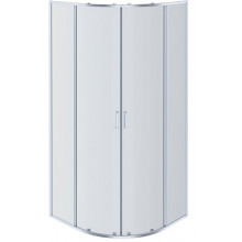Душевой уголок Aquatek AQ NAA 2142-100, двери раздвижные 1000x1000x2000, профиль хром, стекло прозрачное