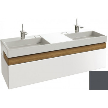 Тумба с раковиной Jacob Delafon Terrace EB1189-M53/EXA9112-00 150 серый антрацит матовый