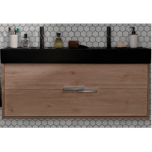 Тумба с раковиной Jacob Delafon Vivienne EB1669-E75-E75/EXBK112-NGM 120 дуб давос