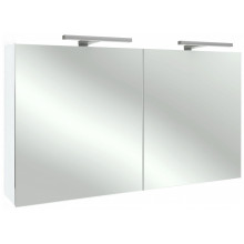 Зеркальный шкаф Jacob Delafon EB1368-G1C 120 с подсветкой белый блестящий лак