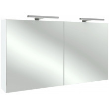 Зеркальный шкаф Jacob Delafon EB798RU-N18 120 с подсветкой белый блестящий