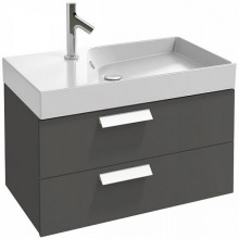 Тумба с раковиной Jacob Delafon Rythmik EB1303-N14/EXO112-00 серый антрацит