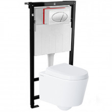 Детский подвесной унитаз BADENBECHER T05W с инсталляцией AlcaPlast комплект SET3v1AM101/1120RU M71-0001