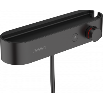 Смеситель для душа Hansgrohe ShowerTablet Select 24360670 термостатический черный матовый