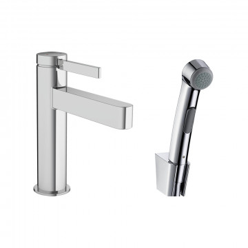 Смеситель для раковины Hansgrohe Finoris 110 с гигиеническим душем 76210000