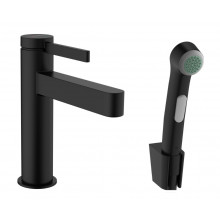 Смеситель для раковины Hansgrohe Finoris 110 с гигиеническим душем 76210670 черный