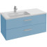 Тумба с раковиной Jacob Delafon Vox EB2075-R4-M43/EXAC112-Z-00 100 матовый аквамарин