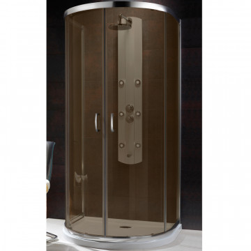 Душевой уголок Radaway Premium Plus P 33300-01-08N 100х90 хром/коричневое