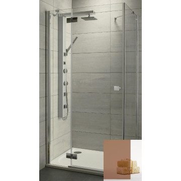 Душевой уголок Radaway Almatea KDJ 32146-01-08NL 80х90 хром/коричневое