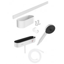 Душевой гарнитур Hansgrohe WallStoris 24250700 с термостатом белый