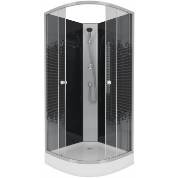 Душевой уголок Niagara Eco NG-4501-14BK 90x90 хром/тонированное