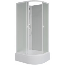 Душевая кабина Niagara Promo P100/80/26L/MT/BK 100x80 белый/матовый