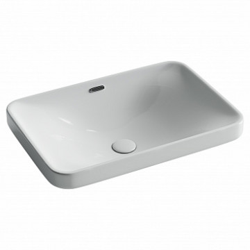 Умывальник прямоугольный встраиваемый сверху в столешницу Ceramica Nova Element CN5041 605*415*185мм