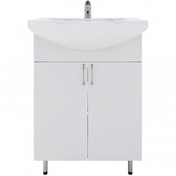Тумба с раковиной Orange Лайт 60 LA-60TUW+GR белый