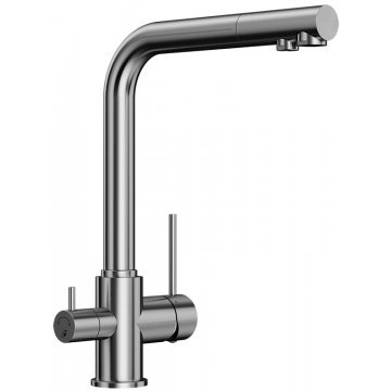 Смеситель для кухни Elghansa Kitchen Pure Water 56A5216-Steel сталь