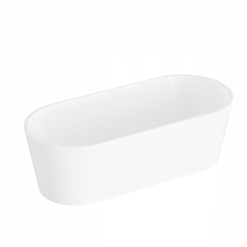 Ванна акриловая VitrA Geo 65370006000 170х80 с ножками и сифоном белая