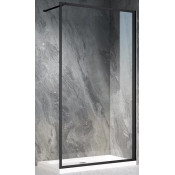 Душевая перегородка Veconi Korato KR81B-70-01-C8 70 черный матовый/прозрачное