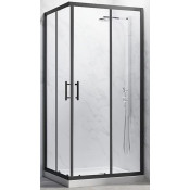 Душевой уголок Veconi Rovigo RV-27B RV27B-11090-01-C8 110x90 черный матовый/прозрачное