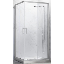 Душевой уголок Veconi Rovigo RV-27CH RV27CH-9090-01-C8 90x90 хром/прозрачное