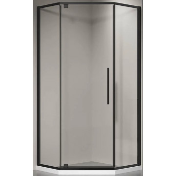 Душевой уголок Veconi Rovigo RV-35B RV35B-90-01-C7 90x90 черный матовый/прозрачное