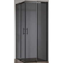 Душевой уголок Veconi Rovigo RV-50B RV50B-9090-05-C8 90x90 черный матовый/тонированное