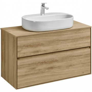 Тумба с раковиной Акватон Либерти 1A279601LYC70/1WH501710/1A281103LYC70 100 дуб эльвезия