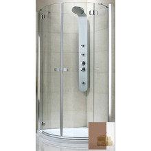 Душевой уголок Radaway Fuenta PDD 381003-08N 100x100 хром/коричневое