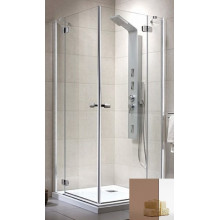 Душевой уголок Radaway Fuenta KDD 80L*80R 381061-08N 80x80 хром/коричневое