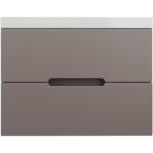 Тумба c раковиной Style Line Матис 80 ЛС-00002298/ЛС-00000723 тауп темный