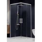 Душевой уголок Radaway Idea KDD 387064-04-01L/387066-04-01R 120Lx75R белый/прозрачное