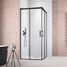 Душевой уголок Radaway Idea KDD 387063-54-01L/387061-54-01R 110Lx80R черный/прозрачное