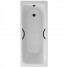 Чугунная ванна Delice Biove DLR220509RB-AS 170x75 с черными матовыми ручками и антискользящим покрытием, белый