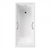 Чугунная ванна Delice Prestige DLR230624R/DLR000002 170x70 с ножками и отверстиями под ручки, белый