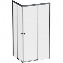 Душевой уголок AM.PM X-Joy W94G-403-10080-BТ 100x80 черный/прозрачное