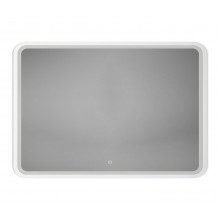 Зеркало Art&Max Genova AM-Gen-1000-800-DS-F-White 100х80 с подсветкой, белый матовый