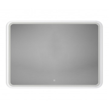 Зеркало Art&Max Genova AM-Gen-1000-800-DS-F-White 100х80 с подсветкой, белый матовый