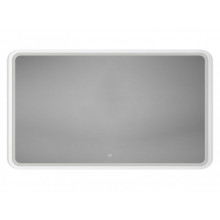 Зеркало Art&Max Genova AM-Gen-1200-800-DS-F-White 120х80 с подсветкой, белый матовый