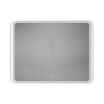 Зеркало Art&Max Genova AM-Gen-900-800-DS-F-White 90х80 с подсветкой, белый матовый