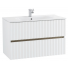 Тумба под раковину Art&Max Elegant AM-ELEGANT-1000-2C-SO-BM-LED с LED подсветкой белый матовый
