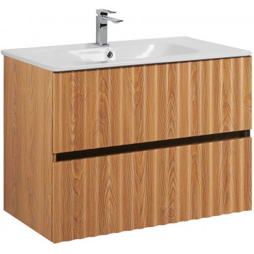 Тумба с раковиной Art&Max Elegant AM-ELEGANT-800-2C-SO-BR-P/AM7110-80 с LED подсветкой бран