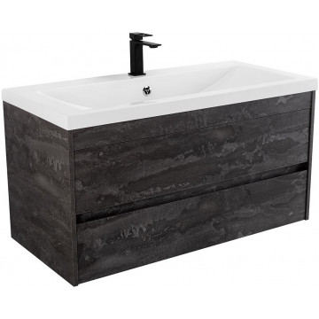 Тумба с раковиной Art&Max Family-M Family-M-1000-2C-SO-IS/AM-LAV-1000-MR-FА iron stone