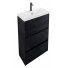 Тумба под раковину Art&Max Family-M FAMILY-M-580-3C-PIA-HC hard coal
