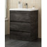Тумба с раковиной Art&Max Family-M FAMILY-M-580-3C-PIA-IS/AM-LAV-580-MR-A iron stone